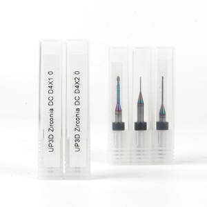 Usine chinoise Dlc revêtement fraise en bout tungstène acier bits <span class=keywords><strong>Arum</strong></span> 6mm Dc fraise zircone fraises pour fraiseuse dentaire - Product Image 4