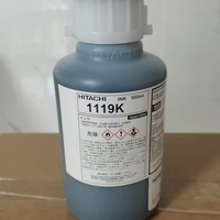 Encre noire Hitachi JP K67 1L à base de solvant, séchage rapide, haute adhérence pour imprimante CIJ, codage d'emballages en plastique et métal