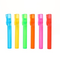 Stylo de parfum en stock usine 5ml, 8ml, 10ml, petit flacon pulvérisateur en plastique pour désinfection à l'alcool et remplissage d'eau