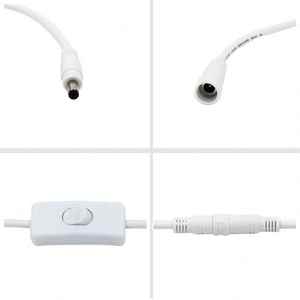 Waterproof 5.5mm*2.1mm 5521 DC Extension Lead Male to Female Connector Cord Cctv <b>Adapter</b> <b>Power</b> <b>Supply</b> Extention Dc Cable - Product Image 2