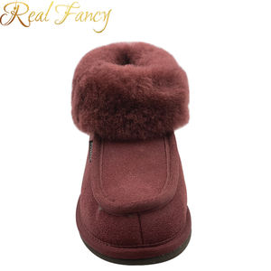 Custom Classic Inverno Caldo Mocassini <span class=keywords><strong>Scarpe</strong></span> Vera Pelliccia Fuzzy Chunky Mocassino Stivali per Le Donne Signore - Product Image 2