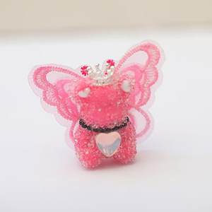 Alas acrílicas con cuentas de diamantes de imitación DIY, cuentas de azúcar de oso para bolígrafo de cadena de teléfono móvil, venta al por mayor - Product Image 3