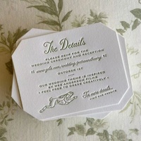 Invitations de mariage personnalisables en petites quantités avec enveloppes, cartes de réponse, cartes de programme, papier fantaisie et gaufrage