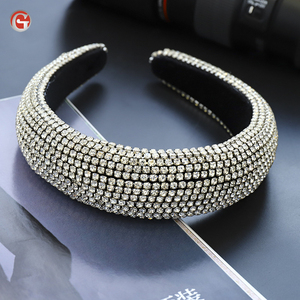 Mode fourrure hiver designer bonnet bling strass scintillant bijoux accessoires de <span class=keywords><strong>cheveux</strong></span> - Product Image 4