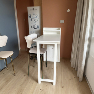 Moderno sgabello alto multifunzione a parete pieghevole <span class=keywords><strong>tavolo</strong></span> da Bar in legno <span class=keywords><strong>tavolo</strong></span> da pranzo per piccolo appartamento - Product Image 3