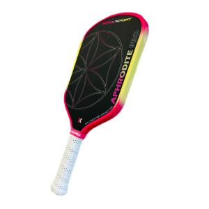 SYPlK Gradient Color Edge Triton Pro Series Blaze Ember Galaxy Dream Colorful Pickleball Paddle Superficie rugosa de fibra de carbono cruda - Product Image 3
