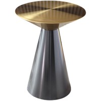 Table d'appoint en marbre et quartz avec structure en acier inoxydable, style luxe léger, table de bout de canapé à pied unique, table basse minimaliste