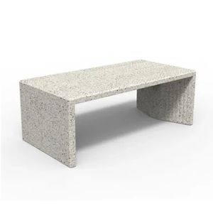 New Arrival Outdoor Modern <strong>Garden</strong> <strong>Bench</strong> Square <strong>Concrete</strong> Cement Street Seat Wood Stable Square Exterior <strong>Concrete</strong> Sitting <strong>Bench</strong> - Product Image 2