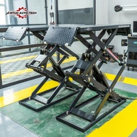 Xinjintuo Double élévateur de voiture de pont de conception de ciseaux ultra mince à vendre
