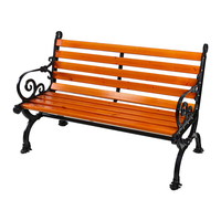 Banc en fonte rustique design moderne Siège de jardin en acier de luxe Banc d'entrée pour parc et centre commercial Mobilier de terrasse écoles supermarchés