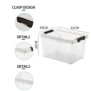 Znst002 Nhiệm Vụ Nặng Nề Hình Chữ Nhật Nhựa Trong Suốt Hộp Lưu Trữ Với Nắp Đa Chức Năng Công Suất Lớn - Product Image 3