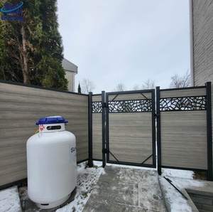 Pannello per Recinzione Decorativo in WPC Composito Goffrato, Altezza 6 Piedi, Robusto, Facile da Assemblare, Moderno per Esterni - Product Image 1