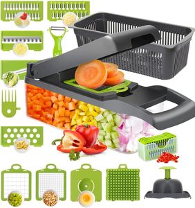 <b>Multifunctional</b> Manual Eco-friendly Stainless Steel Kitchen Tools Gadgets <b>Vegetable</b> Chopper Silk Dicing <b>Cutter</b> Shredded Potato - Product Image 1
