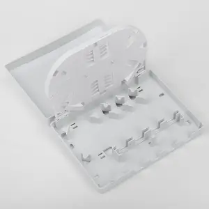 Factory Price 4 Port ABS Plastic FTTH Desktop Fiber Optic Termination Box Face Plate For Promotion