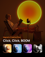 Projecteur portable mini XGIMI MoGo 4, batterie intégrée, 2,5 heures d'autonomie, Google TV, Netflix, haut-parleur Harman Kardon 12W.