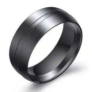 L'anello arabo da uomo in acciaio inossidabile nero silber ohrringe per ragazzi