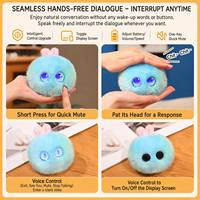 Jouets en peluche intelligents pour enfants, robot compagnon émotionnel, lapin en peluche, robot intelligent, poupée vocale, animal de compagnie électronique en fourrure