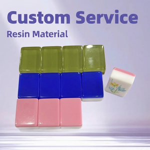 Mini Resin Mahjong Tiles 30×23×13mm, Portable Mahjong Set Tiles For <b>Table</b> <b>Game</b> Entertainment & <b>Multi</b>‑Scene Use - Product Image 1