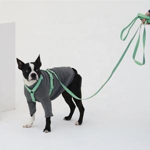 샘플 무료 맞춤 마카롱 디자인 소형견용 조절 가능한 고양이 애완동물 목줄 리드 스트랩 하네스 세트 - Product Image 2