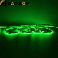 Tira de LED RGB COB de 3.33cm con Emisión Lateral, 630d/M, DC24V, 10W/M, 8mm, PCB de Cobre 18/35, Luz Flexible Multicolor