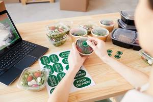 New type of self-adhesive, strong waterproof, environmentally friendly label <b>stickers</b> for food and groceries - Custom printing f - Product Image 3