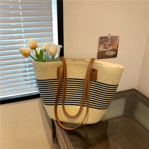 Bolso de Hombro Tejido de Moda para Mujer, Bolso de Mano, Bolso Cruzado de Playa para Mujer - Product Image 6