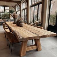 Table basse rustique en bois massif, style pastoral antique et traditionnel, pour salon, bureau, salle à manger, restaurant