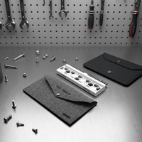 Mini kit de 47 embouts magnétiques antidérapants en acier CR-V de haute qualité pour tournevis, avec pochette, OEM, DIY, industriel, mobile