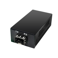 Convertidor de Medios SFP de Venta Caliente de Fábrica, Mini Convertidor de Fibra Óptica Gigabit A B 10/100/1000Mbps, Switch de Red, Convertidor de Medios de Fibra SFP