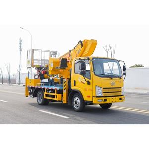 Camion de travail aérien robuste de 28 m, châssis FAW, flèche à 7 sections et <span class=keywords><strong>nacelle</strong></span> à nivellement automatique pour des opérations en hauteur stables - Product Image 6