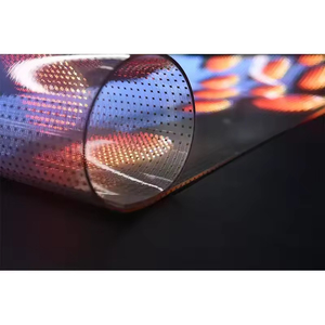 Trong suốt cong linh hoạt LED phim trong nhà ngoài trời LED Window LED Tường tùy chỉnh thương mại hiển thị - Product Image 5