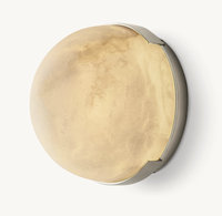 Plafonnier en albâtre de Style contemporain de luxe nordique marbre naturel LED lampe montée en surface chambre salon laiton
