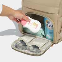 Sac à dos à grande capacité, portable, durable, réutilisable, multi-poches, élégant, sac à langer pour maman