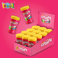 Bonbons acidulés moelleux et croquants aux saveurs de fruits mélangés, 80g, sans Skittles, ingrédients végétaliens, vente en gros directe usine chinoise