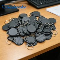 Kartu Keyfob RFID Tahan Air Warna Kustom 1K Tag Gantungan Kunci RFID Pasif untuk Sistem Kontrol Akses Pintu