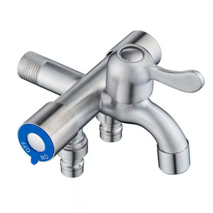 ก๊อกน้ำซิมานี วันอินทรีเอาท์ สำหรับเครื่องซักผ้า รุ่น G1 2 ท่อต่อแบบ T พร้อมหัวฉีดสเปรย์ สำหรับระเบียง อ่างล้างพื้น ห้องน้ำ - Product Image 2