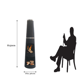 2026年新登場 KD構造 ガーデン スチール製 焚き火台 耐久性があり安価な暖炉 - Product Image 4