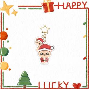 Vendita all'ingrosso <span class=keywords><strong>Kpop</strong></span> Merch <span class=keywords><strong>Shop</strong></span> SKZ natale Idol portachiavi K-pop personalizzato <span class=keywords><strong>Kpop</strong></span> carino randagio acrilico portachiavi - Product Image 3