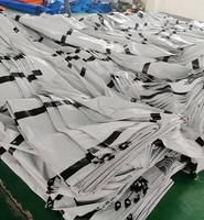 Bâche de toiture agricole en maille tissée enduite de PE imperméable avec protection anti-UV et service de découpe