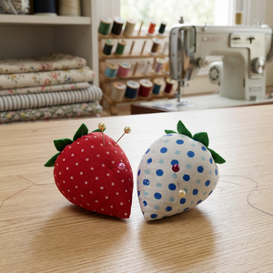 AA0283 Strawberry <b>Pin</b> Cushion | Hand <b>Sewing</b> Accessories|Strawberry Shape Cloth <b>Pin</b> Cushion With Colorful <b>Pins</b> <b>Sewing</b> Accessory - Product Image 3