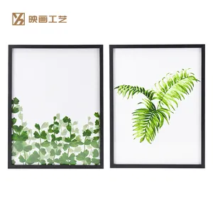 Boutique Wall Decoration Poster Frame Wood Picture Frames Set of 2 for 12x16 Pictures Black Digital Printing Yiwu A4 Photo Frame