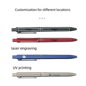 Bolígrafo de Gel con Textura Metálica, Personalizado con Logotipo, Simple y de Alta Gama, con Escritura Suave y para Firmas - Product Image 4