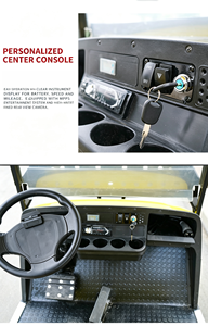 Voiture électrique de tourisme haut de gamme 8 places avec grand toit, pare-brise pliable et sièges imperméables – Véhicule tout-terrain pour visites en campagne - Product Image 5