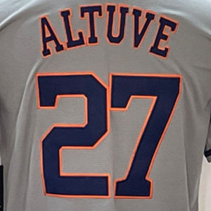 Houston beyzbol gömlek Altuve Alvarez donanma gri en kaliteli işlemeli Jersey beyzbol gemi hazır - Product Image 5