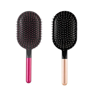 Brosse <span class=keywords><strong>à</strong></span> cheveux en acier compacte et portable personnalisée pour le soin du cuir chevelu, avec <span class=keywords><strong>coussin</strong></span> <span class=keywords><strong>d</strong></span>'<span class=keywords><strong>air</strong></span> et peigne <span class=keywords><strong>d</strong></span>émêlant <span class=keywords><strong>à</strong></span> dents larges, pour cheveux secs et humides - Product Image 5