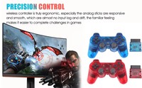 Manette de jeu transparente P2, transmission sans fil 2.4G, effet de vibration puissant