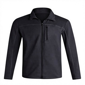 Chaqueta de Forro Polar Transpirable Casual Personalizada para Hombre, con Cuello Alto Bordado y Cierre de Cremallera, Servicio OEM, Stock Directo, Larga Duración - Product Image 2