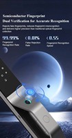 Serrure intelligente à empreintes digitales et reconnaissance faciale 3D à longue durée de vie et haute capacité de charge, déverrouillage rapide par empreinte digitale semi-conductrice, serrure de porte intelligente Tuya Wifi