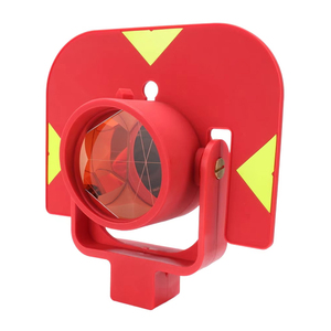 <span class=keywords><strong>Prisme</strong></span> de topographie rouge grand format compatible avec cible réflectrice en plastique de haute précision de 5 pouces pour station totale, garantie 1 an - Product Image 1
