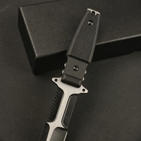Couteau tactique à lame fixe en acier DC53, manche G10, survie en plein air, camping, bushcraft, étui Kydex